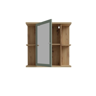 BELBEL koupelnová sestava, dub artisan/šalvěj