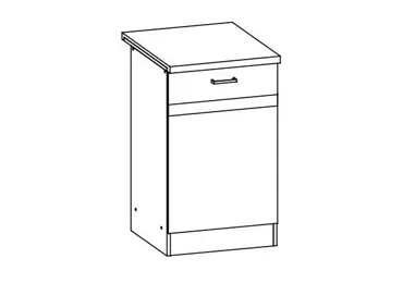 BELISA, skříňka dolní D50, rijeka světlá