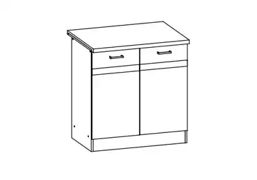 BELISA, skříňka dolní D80, rijeka světlá