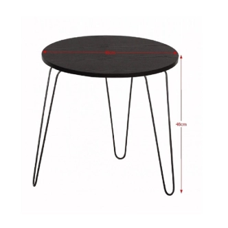 BISA odkládací stolek, černá