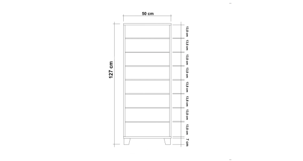 Botník ASHER, bílá/černá