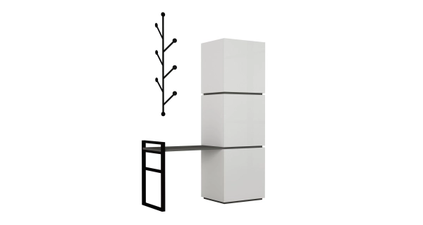 Botník BOTYS, bílá/antracit