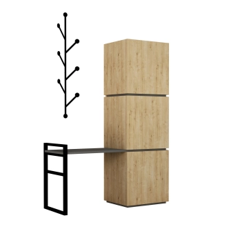 Botník BOTYS, dub/antracit