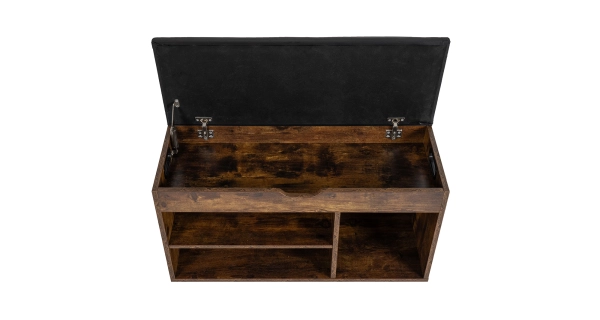 Botník CALKI se sedákem, hnědá/černá ekokůže