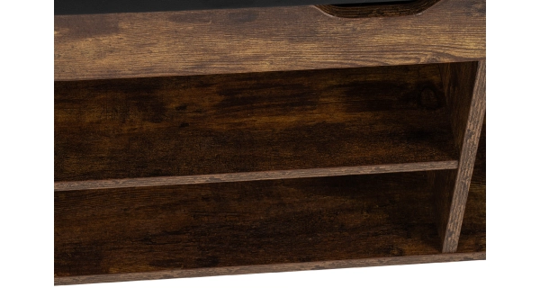 Botník CALKI se sedákem, hnědá/černá ekokůže