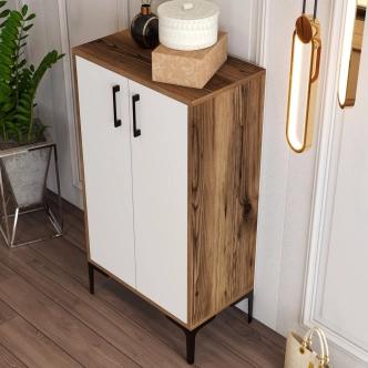 Botník CECÍLIE, vlašský ořech/bílá