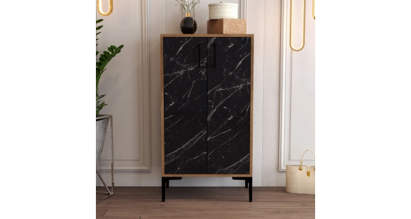 Botník CECÍLIE, vlašský ořech/černá