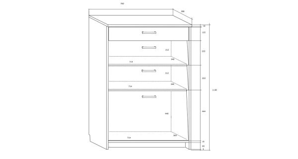 Botník CERVANTES 7, olše, 5 let záruka