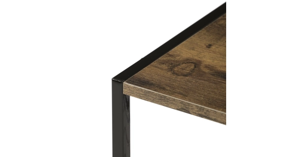 Botník DAMIKO, dekor staré dřevo/černý kov