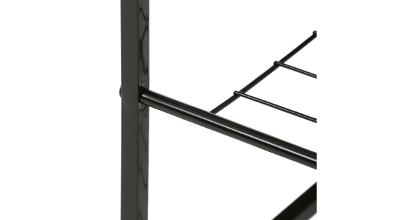 Botník DAMIKO, dekor staré dřevo/černý kov