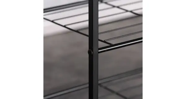 Botník DAMIKO, dub sonoma/černý kov