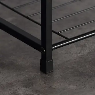 Botník DAMIKO, dub sonoma/černý kov