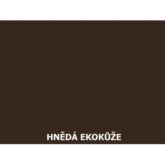 Botník DORINDA, hnědá ekokůže, dub artisan/bílá