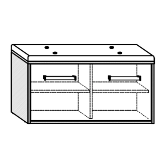 Botník DORINDA, hnědá ekokůže, dub sonoma/bílá, 5 let záruka