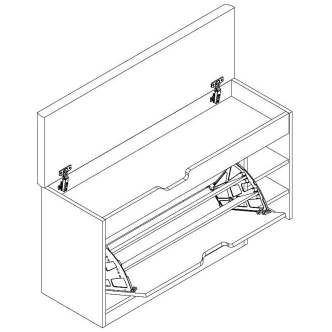 Botník FAZAR M, bílá