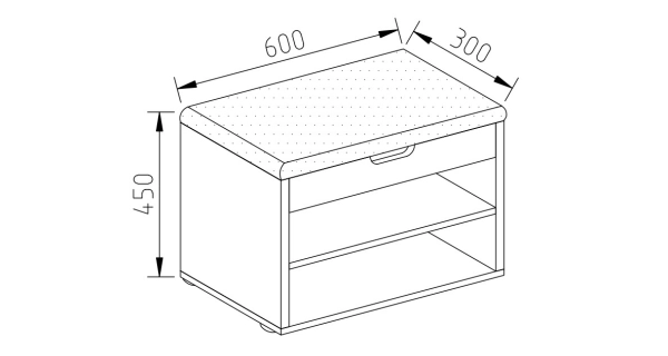 Botník FAZAR S, bílá