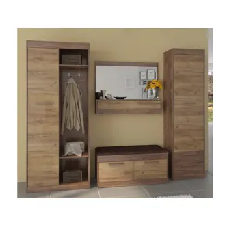 Botník GATTON 2D, hnědá ekokůže, craft tobaco/craft zlatý