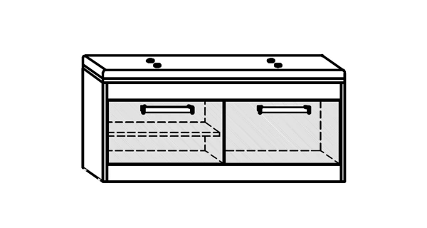 Botník GATTON 2D, hnědá ekokůže, craft zlatý/craft bílý