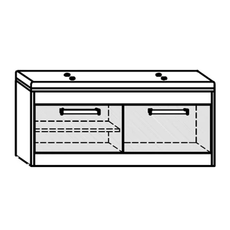 Botník GATTON 2D, hnědá ekokůže, dub burgundský/bílý lesk, 5 let záruka