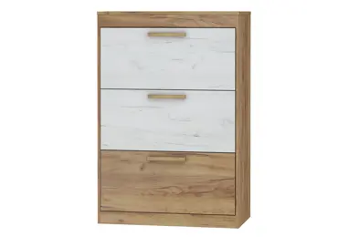 Botník GATTON 3D, craft zlatý/craft bílý