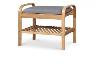Botník GILGIL s lavicí typ A, přírodní/šedá