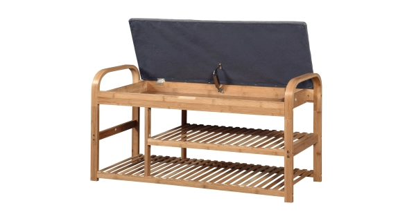 Botník GILGIL s lavicí typ B, přírodní/šedá