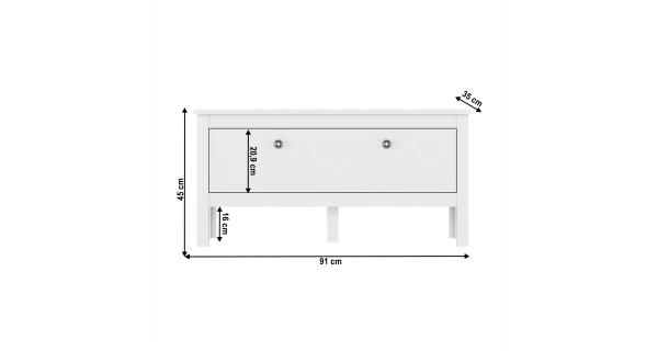 Botník GLOMERATA 1K, bílá