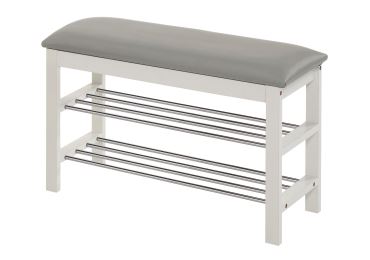 Botník GRENOBLE, bílá/šedá