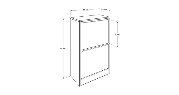 Botník HAMWOL, bílý
