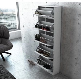 Botník IPOMO 5, bílá/bílý lesk