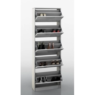 Botník IPOMO 5, bílá/bílý lesk