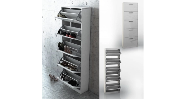 Botník IPOMO 5, bílá/bílý lesk