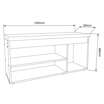 Botník IZO L, dub sonoma