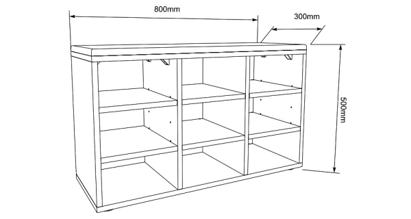 Botník IZO M, dub sonoma