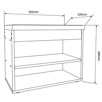 Botník IZO S, bílá