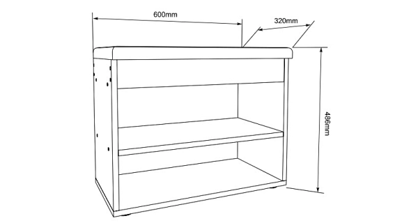 Botník IZO S, bílá