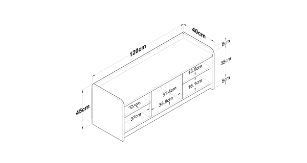 Botník KALDAL, bílá/vlašský ořech