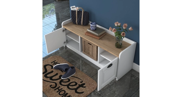 Botník KALDAL, bílá/vlašský ořech