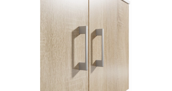 Botník NEJBY MARIANA, bílý/dub sonoma