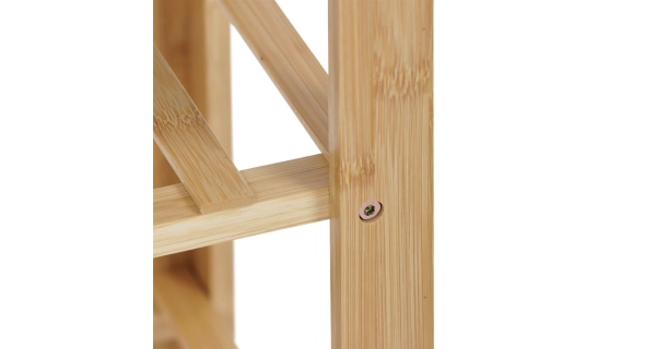 Botník OLI BOTLINK, bambus, šedá látka