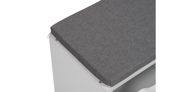 Botník ORVI se sedákem, bílá/šedá látka