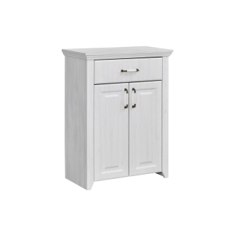 Botník PICARDIE, rustic bílá