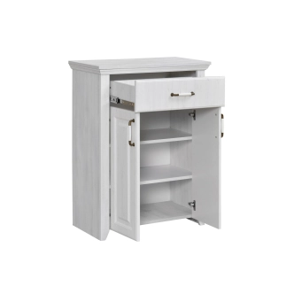 Botník PICARDIE, rustic bílá