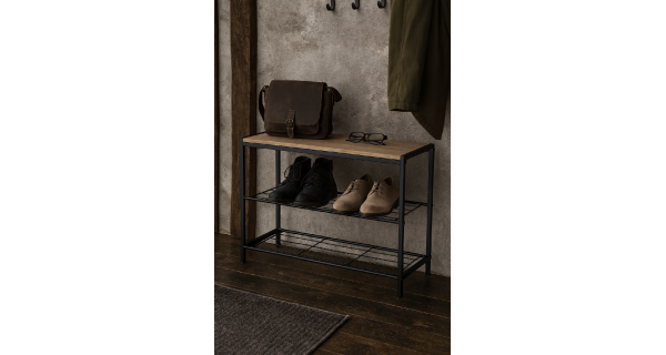 Botník PLENIA, přírodní/černá