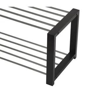 Botník PONZOR 2, černá/kov