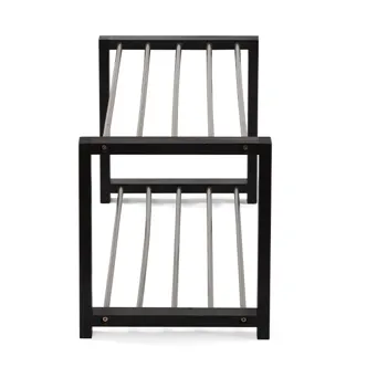 Botník PONZOR 2, černá/kov