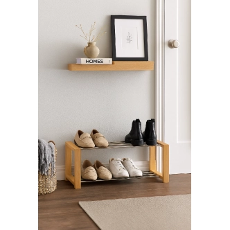 Botník PONZOR 2, přírodní/kov