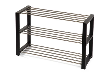 Botník PONZOR 3, černá/kov