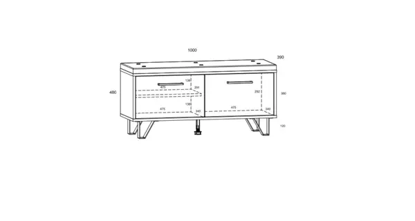 Botník PRUDHOE 2D, craft zlatý/craft bílý