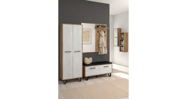 Botník PRUDHOE 2D, craft zlatý/craft bílý